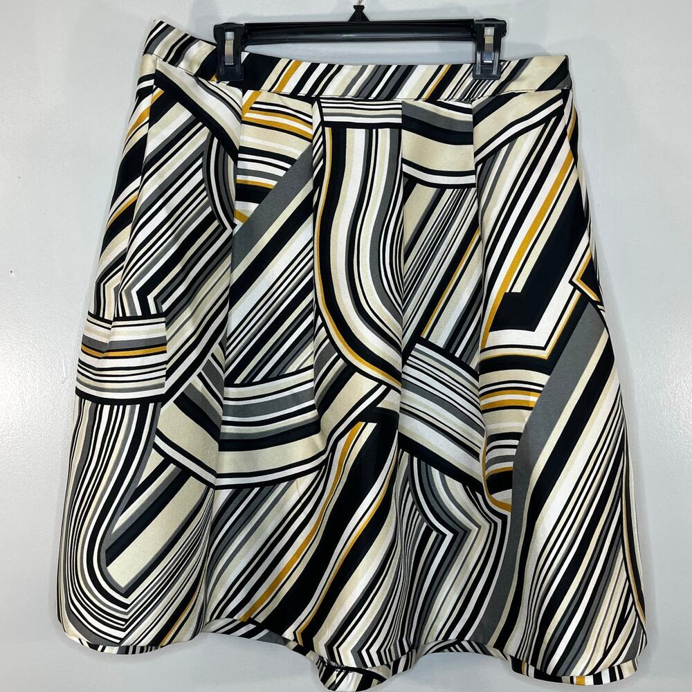 NWT Lane Bryant Women A-Line Skirts Abstract Printed size 16 Zipper Casual Party - Picture 2 of 11